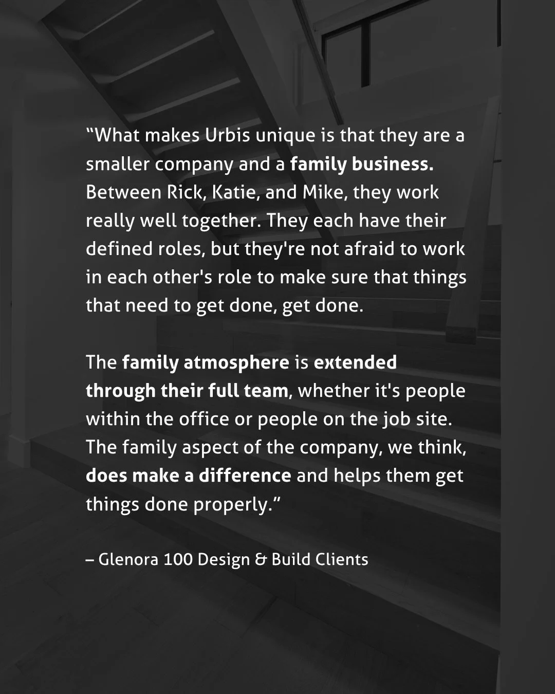 In their own words. 💬

See what our clients, collaborators, trade partners, and suppliers are saying about Urbis.

Visit UrbisInfill.ca/Testimonials for more.

#yegbuilder #homebuilder #custombuilder #yeghomes #yegrealestate