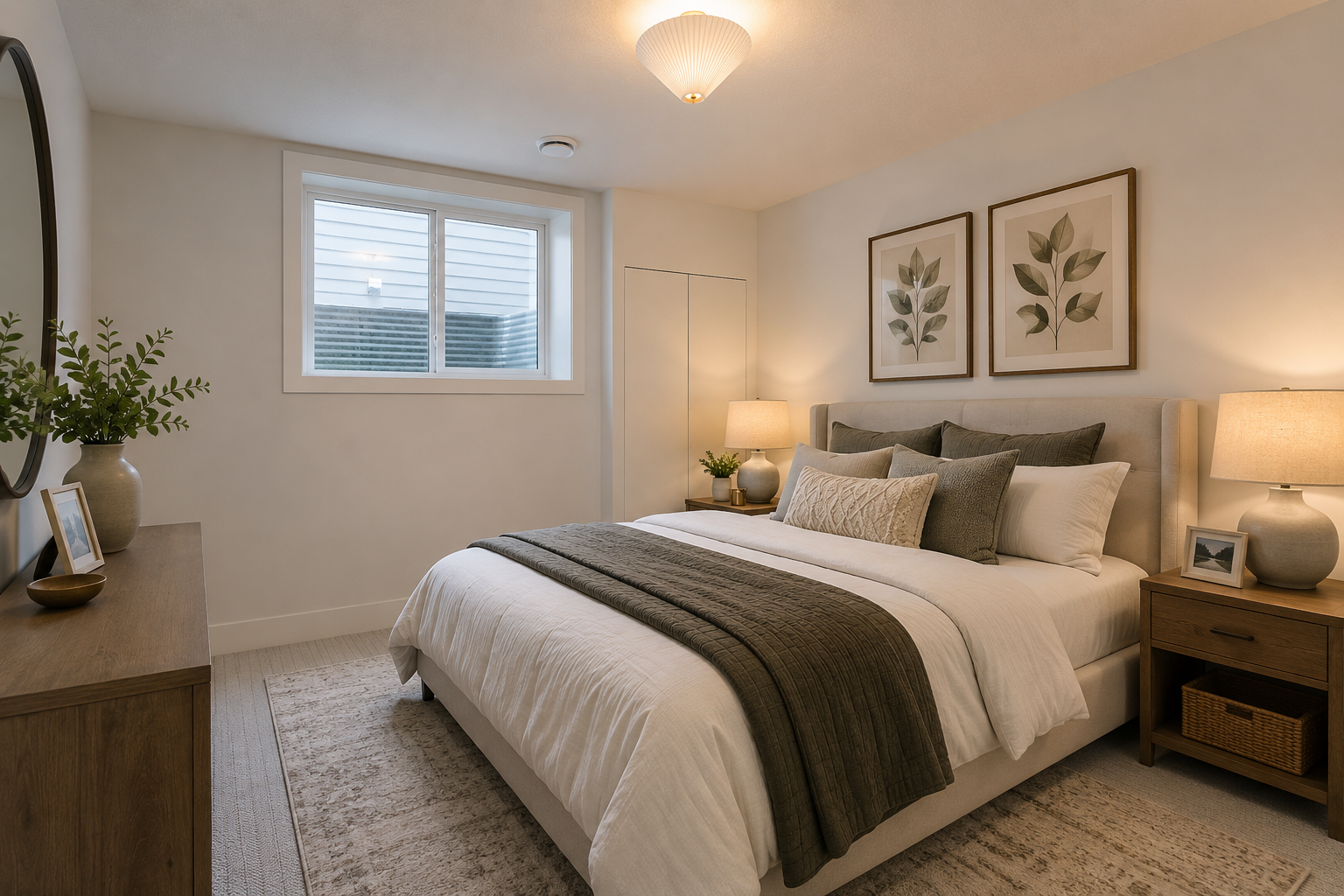 Bedroom in the Lakefront II at 12 Jardin Place in Jensen Lakes, St. Albert by Urbis Infill Homes.