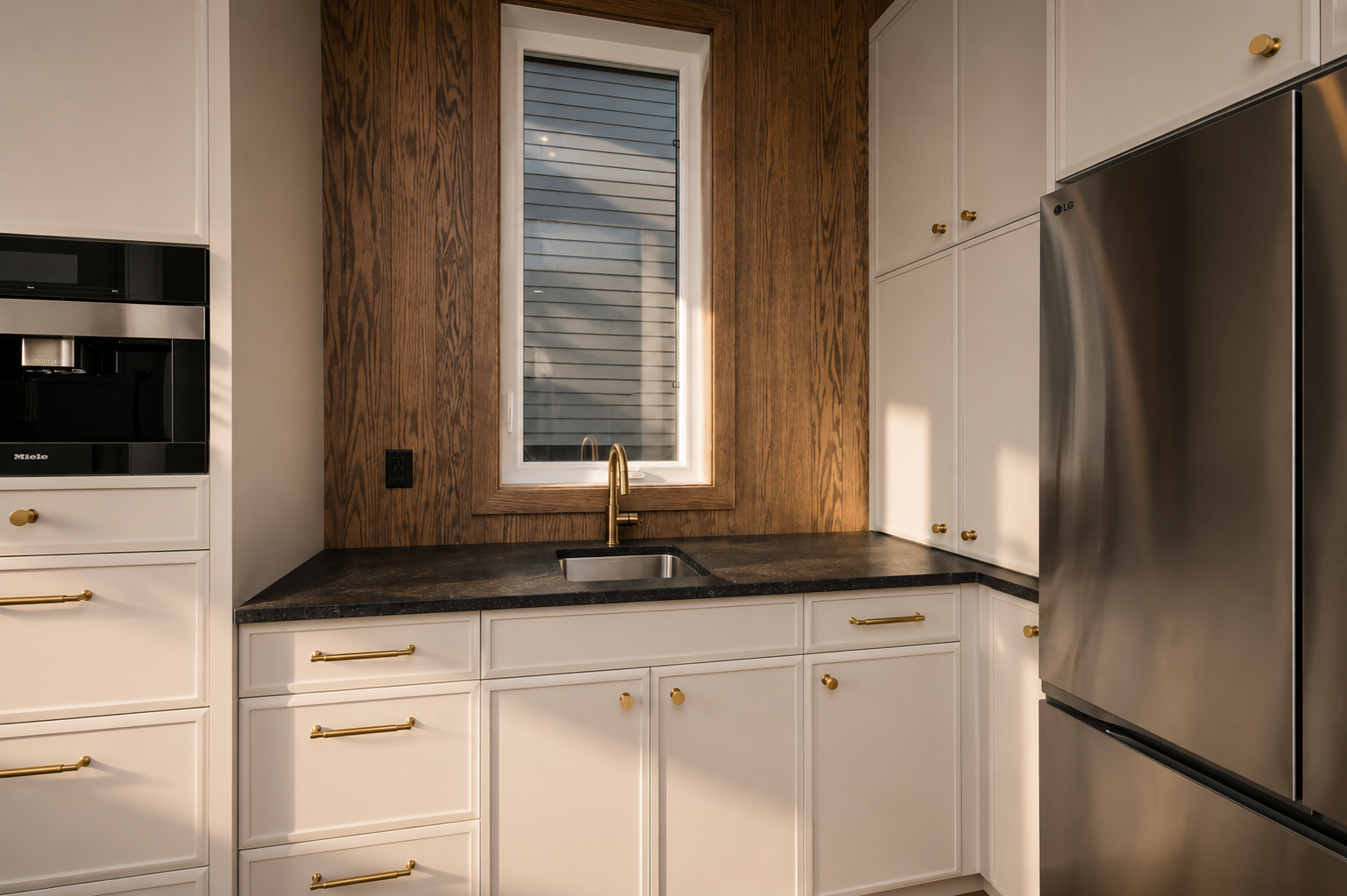 Pantry in the Lakefront II at 12 Jardin Place in Jensen Lakes, St. Albert by Urbis Infill Homes.