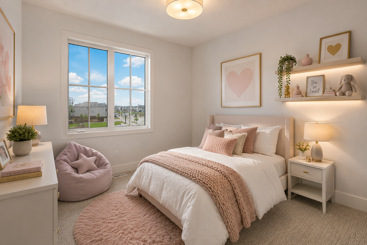 Bedroom in the Lakefront II at 12 Jardin Place in Jensen Lakes, St. Albert by Urbis Infill Homes.