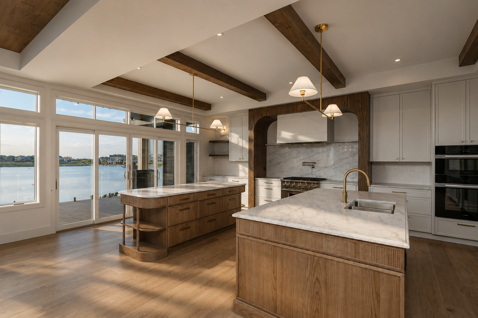 Kitchen in the Lakefront II at 12 Jardin Place in Jensen Lakes, St. Albert by Urbis Infill Homes.