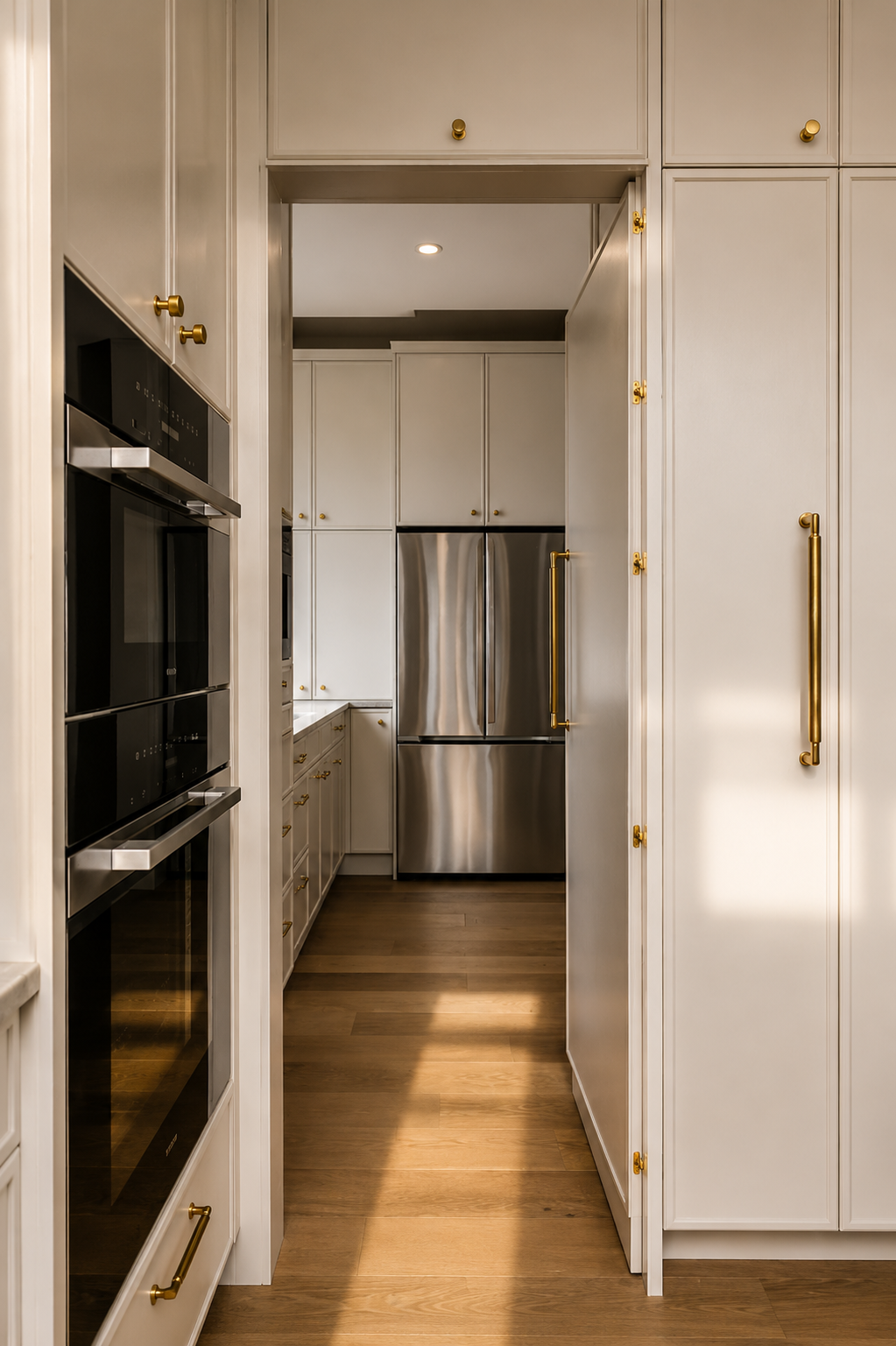 Pantry in the Lakefront II at 12 Jardin Place in Jensen Lakes, St. Albert by Urbis Infill Homes.