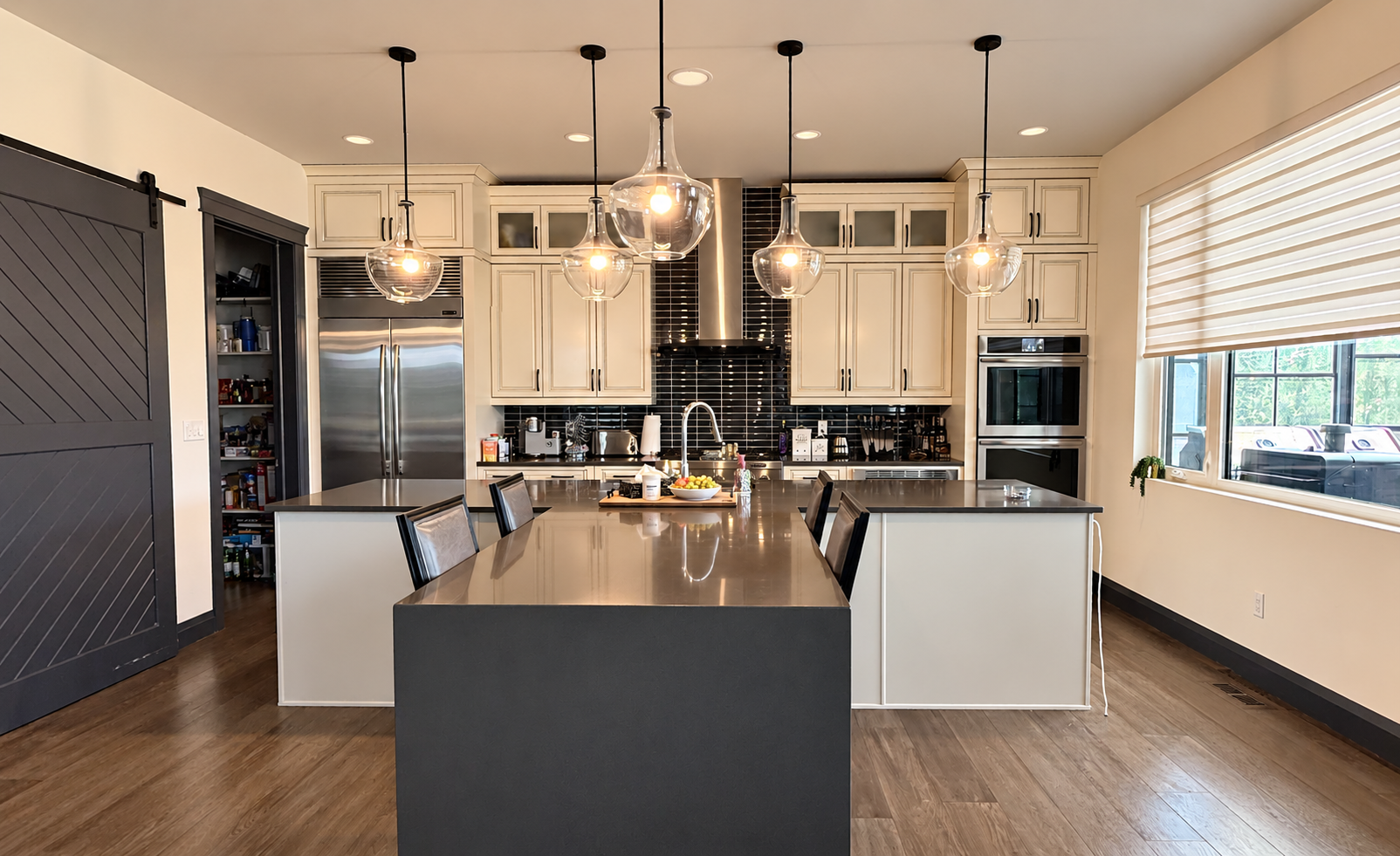 Kitchen  in the Sherwood Park Reno by Urbis Infill Homes.