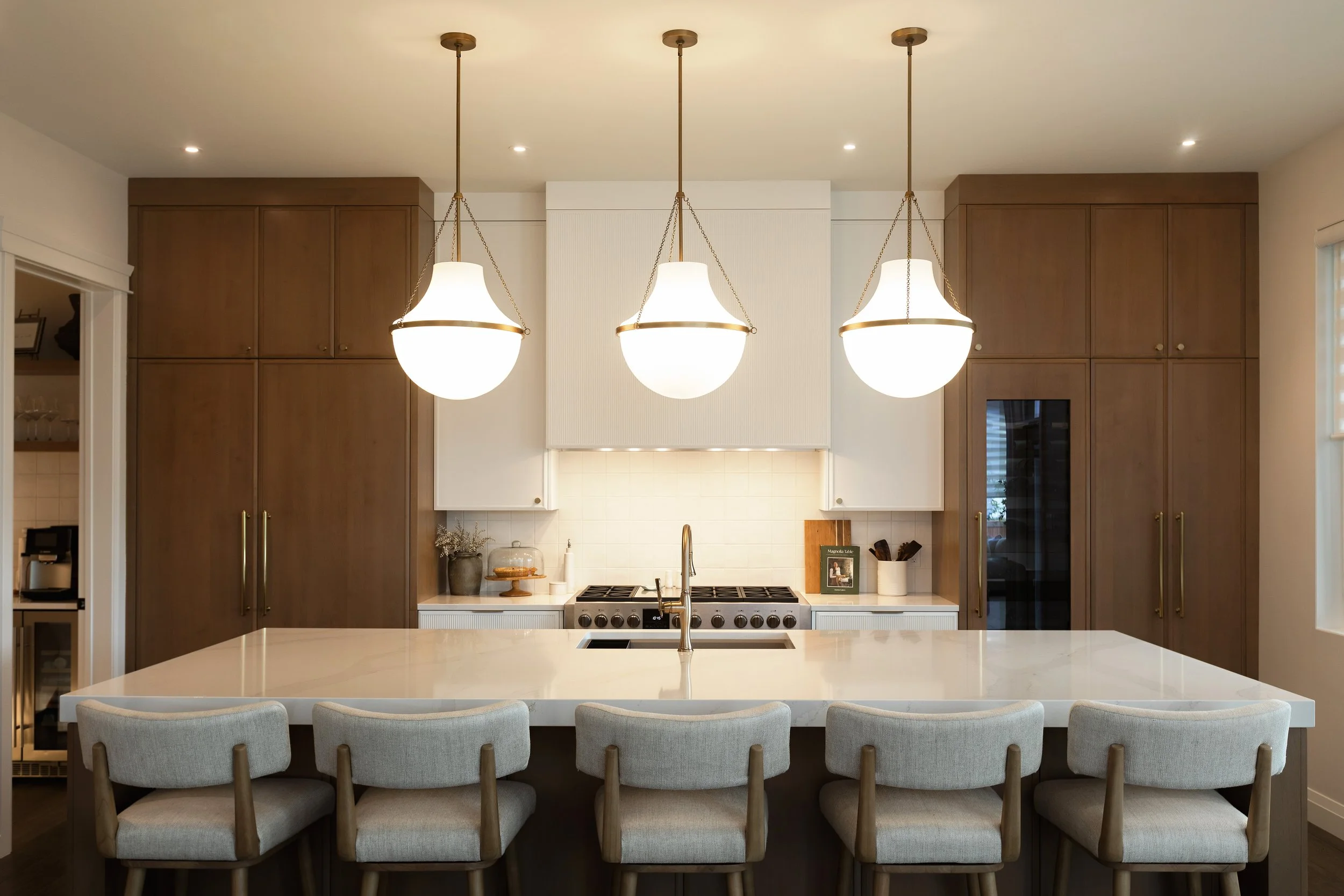Kitchen in the Sherwood Park Reno by Urbis Infill Homes.