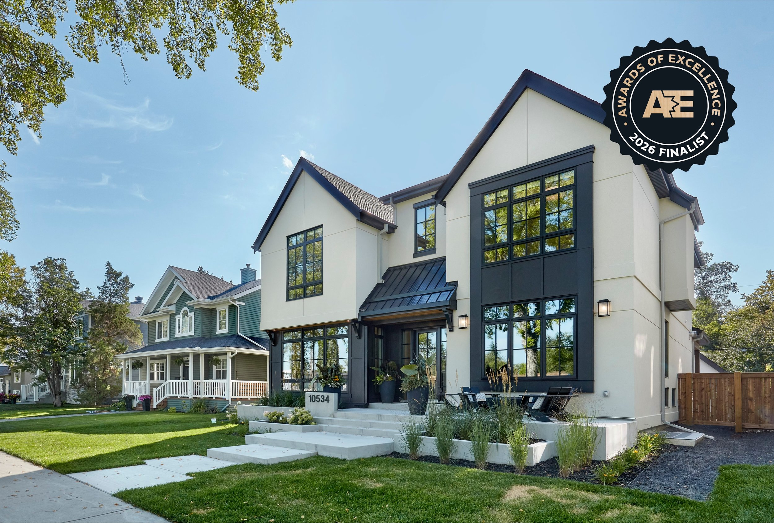 Exterior of Glenora 139 home by Urbis Infill Homes in Edmonton.
