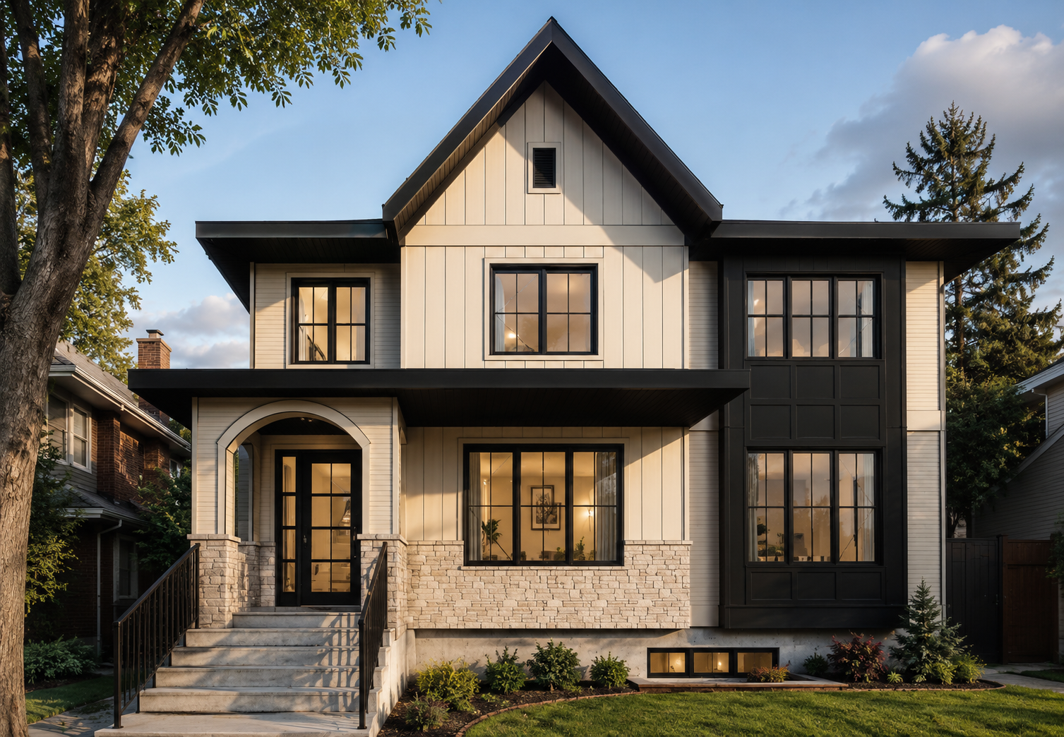 Render of Westmount 128 custom by Urbis Infill Homes in Edmonton.