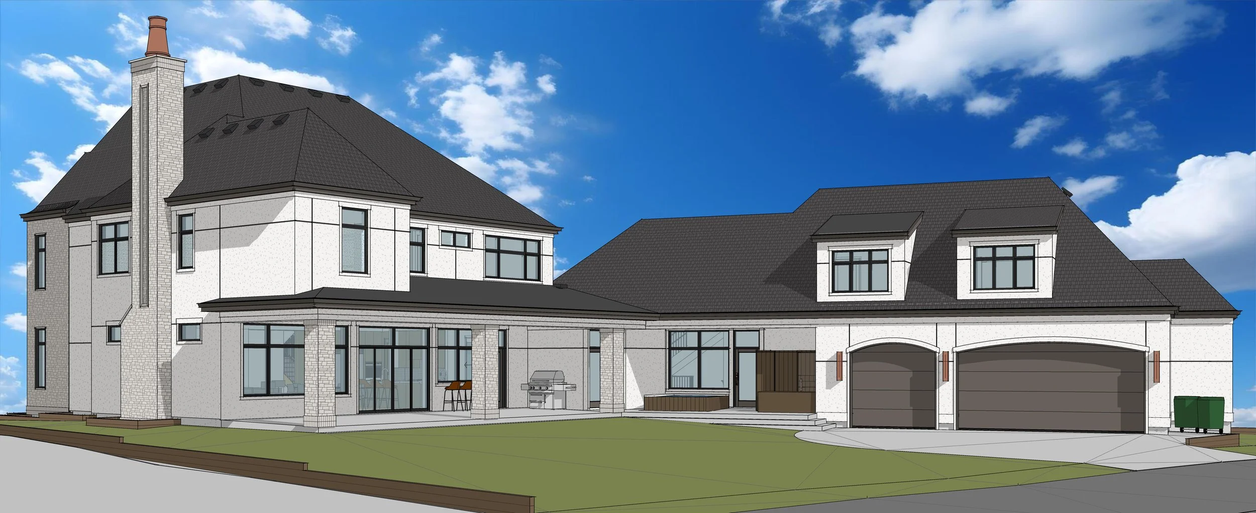 Render of Crestwood 144 Two by Urbis Infill Homes in Edmonton.