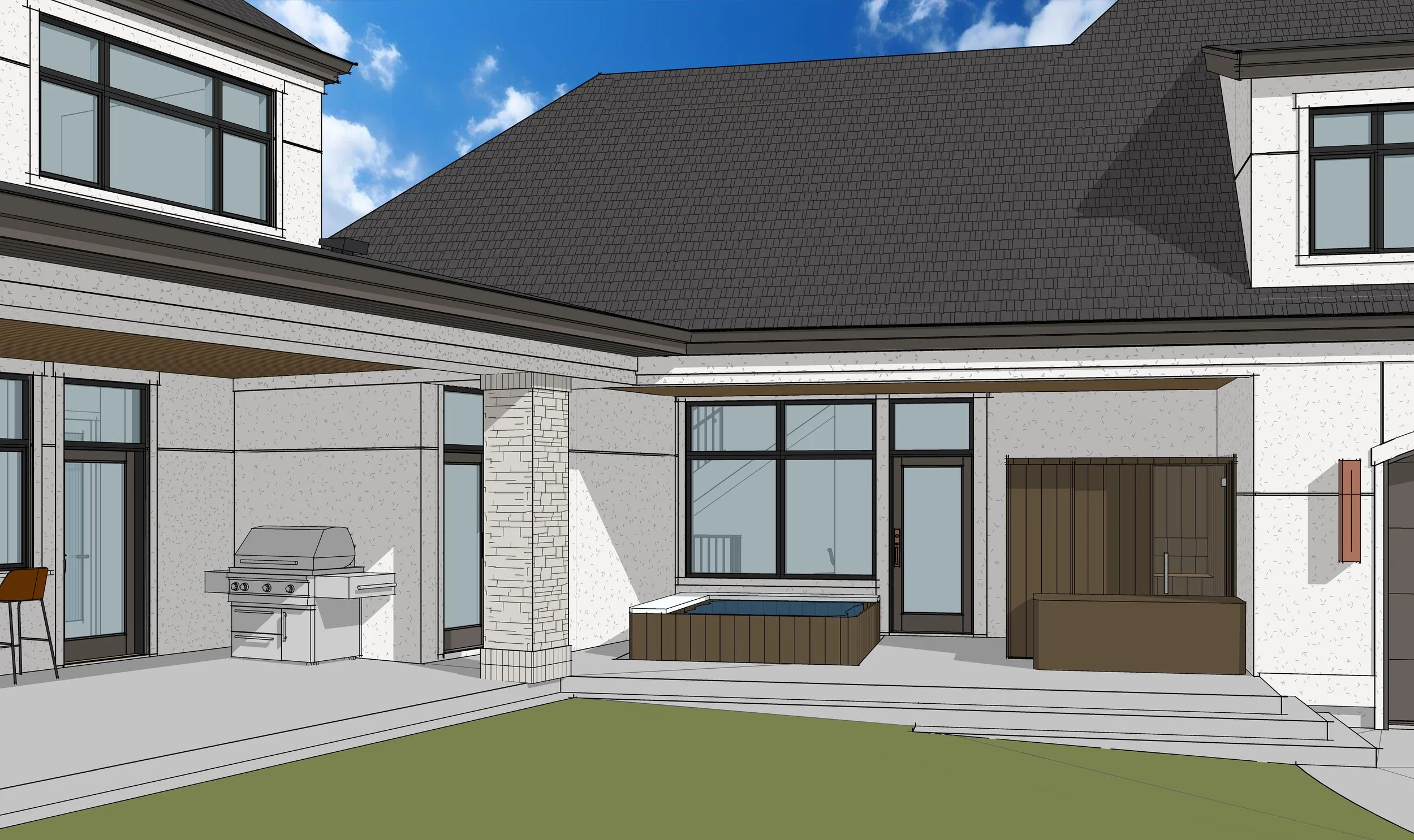 Render of Crestwood 144 Two by Urbis Infill Homes in Edmonton.