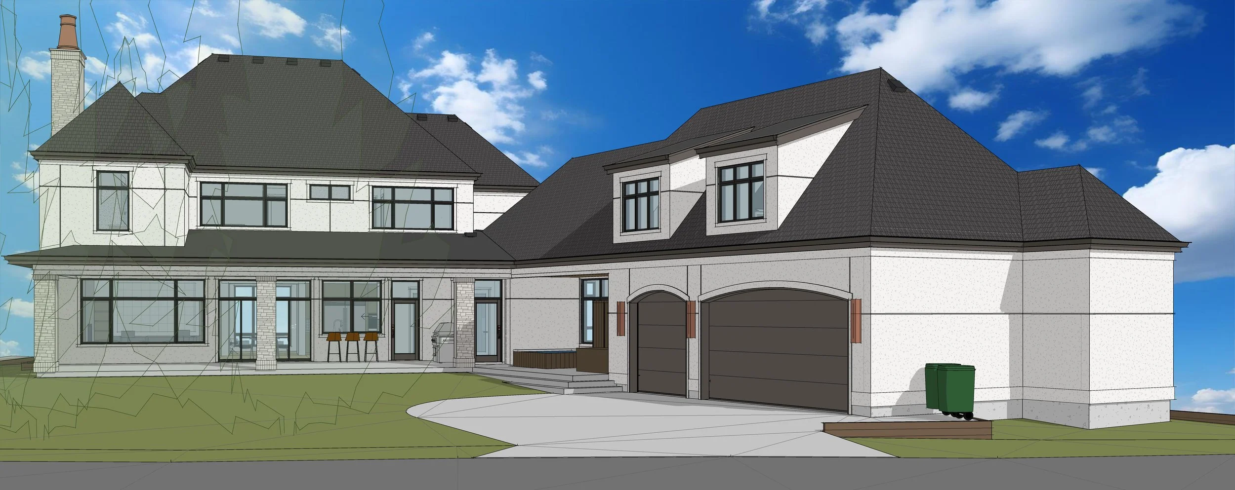 Render of Crestwood 144 Two by Urbis Infill Homes in Edmonton.