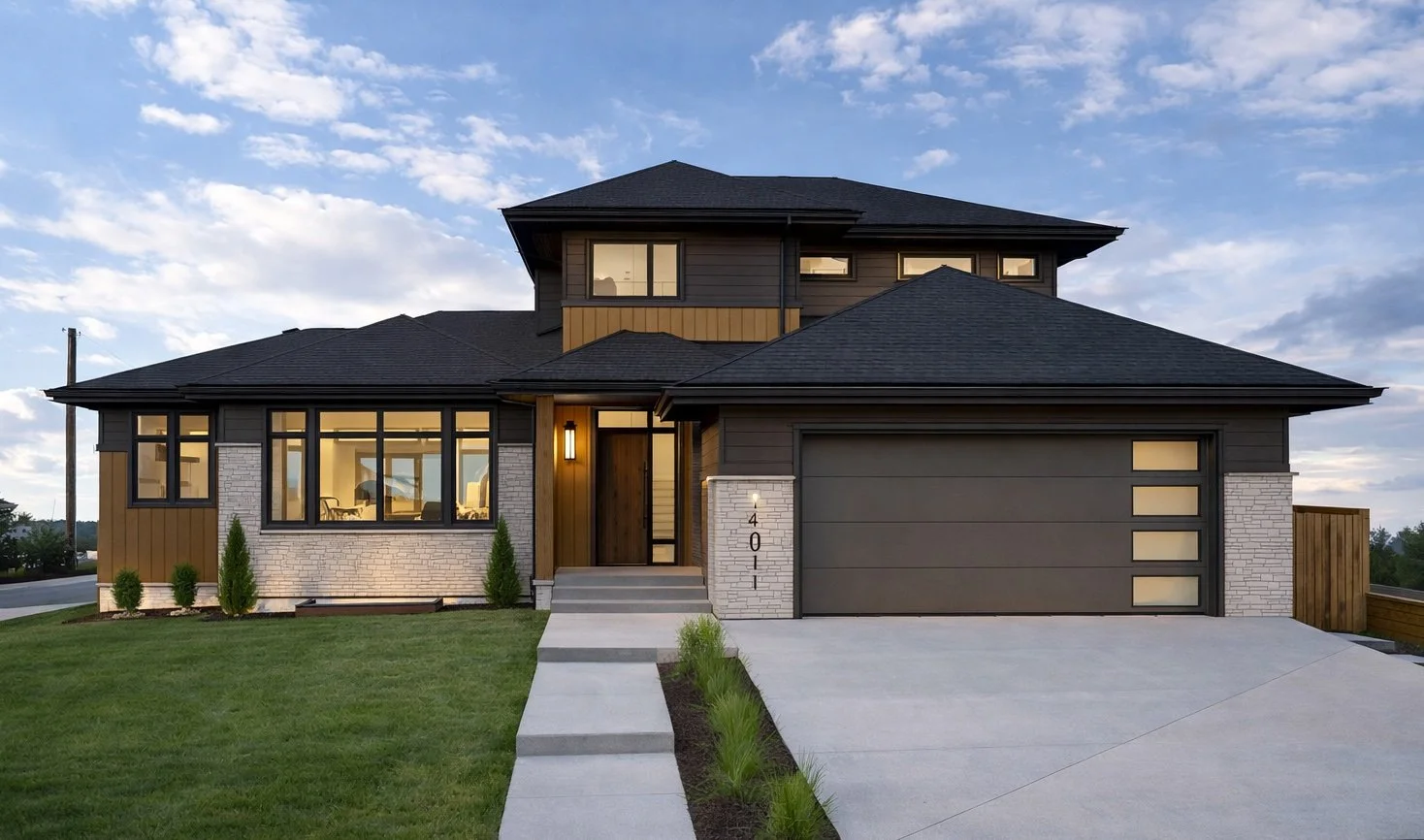 Exterior render of Parkview 89 by Urbis Infill Homes in Edmonton.