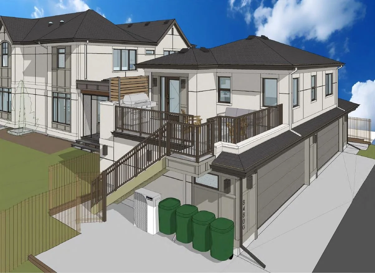Garage render of Windsor Park 118 by Urbis Infill Homes in Edmonton.