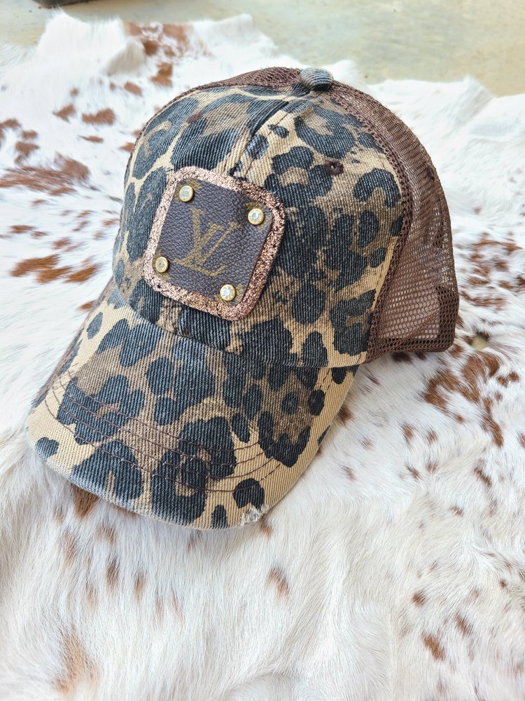 Upcycled Camo LV Hat  Louis vuitton hat, Upcycled purse, Used