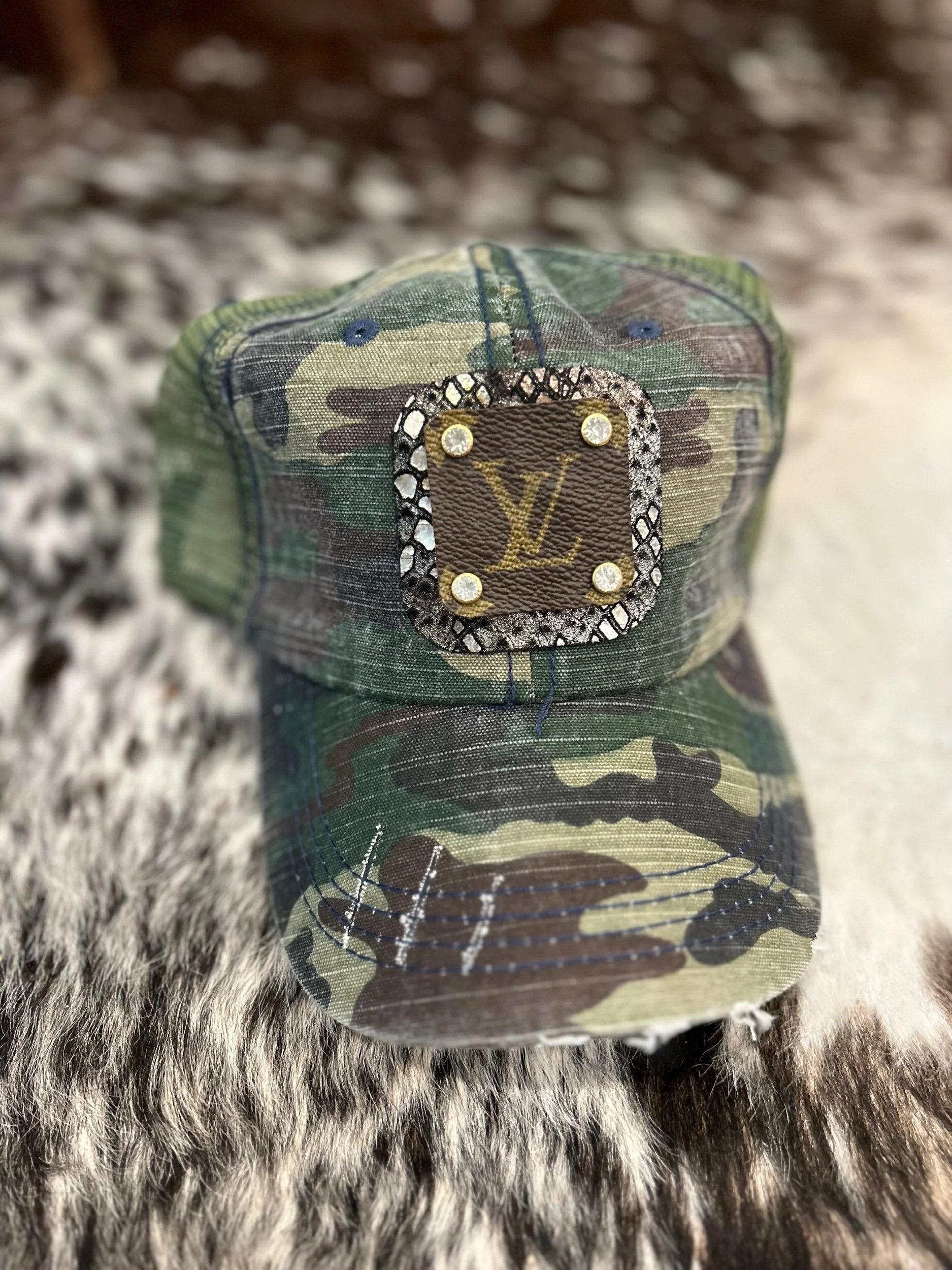 Upcycled LV Ball Cap