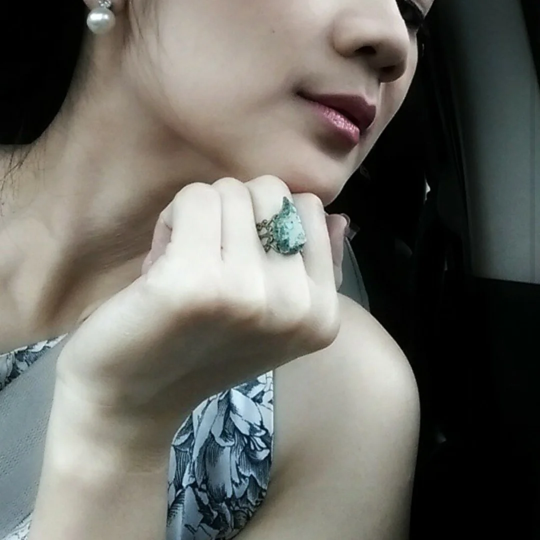 Love this mystic stone ring! Make me feel like Ia have powerful magic. It's unique and special. -Vena from Jakarta, Indonesia