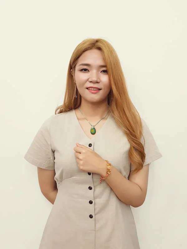 Druzy Necklace and Citrine Bracelet that matched Yerim