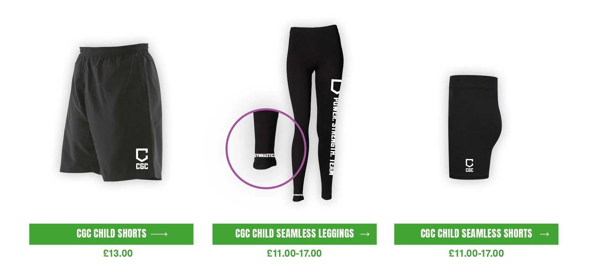 CGC Shorts, leggings, seamless shorts
