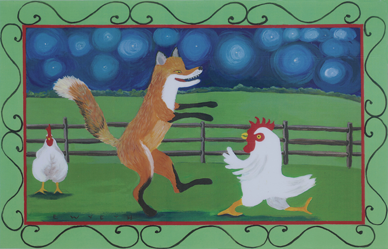 Fox &amp; Hen Placemat