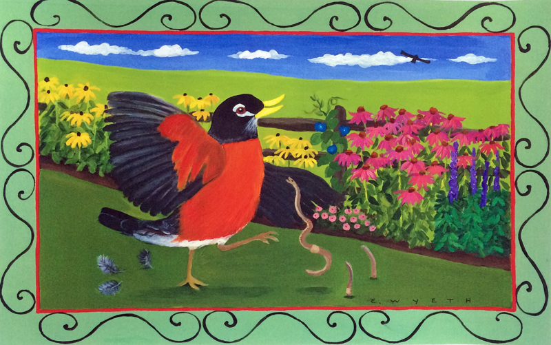 Dancing Robin Placemat