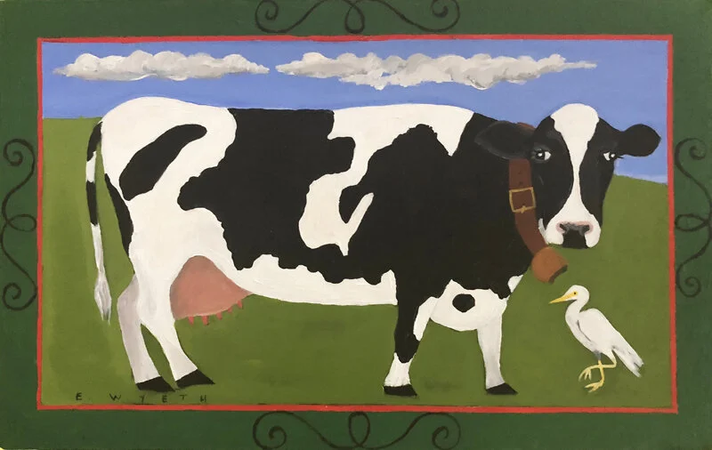 Black and White Cow Place mat