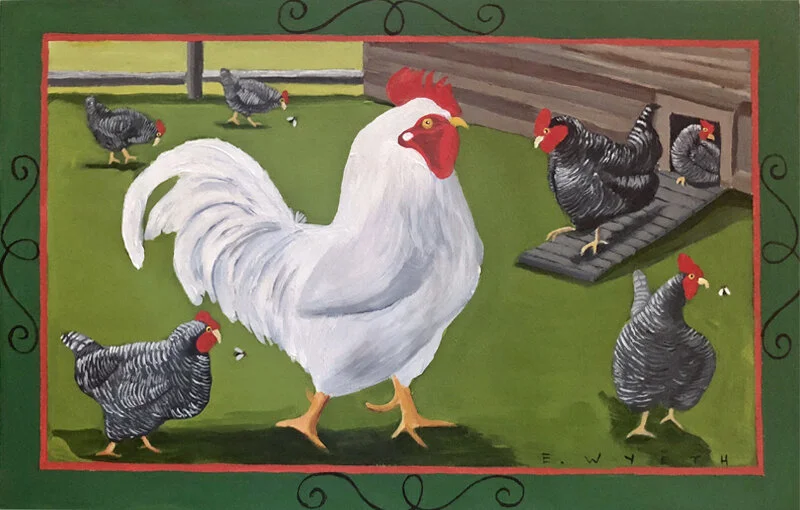 Big White Rooster Placemat
