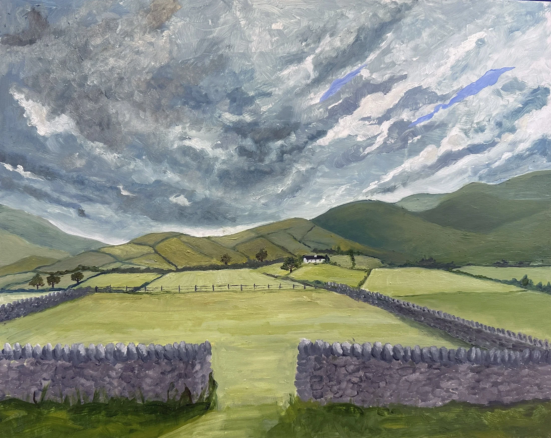 Lake District III, oil on board, 16" x 20" 2026