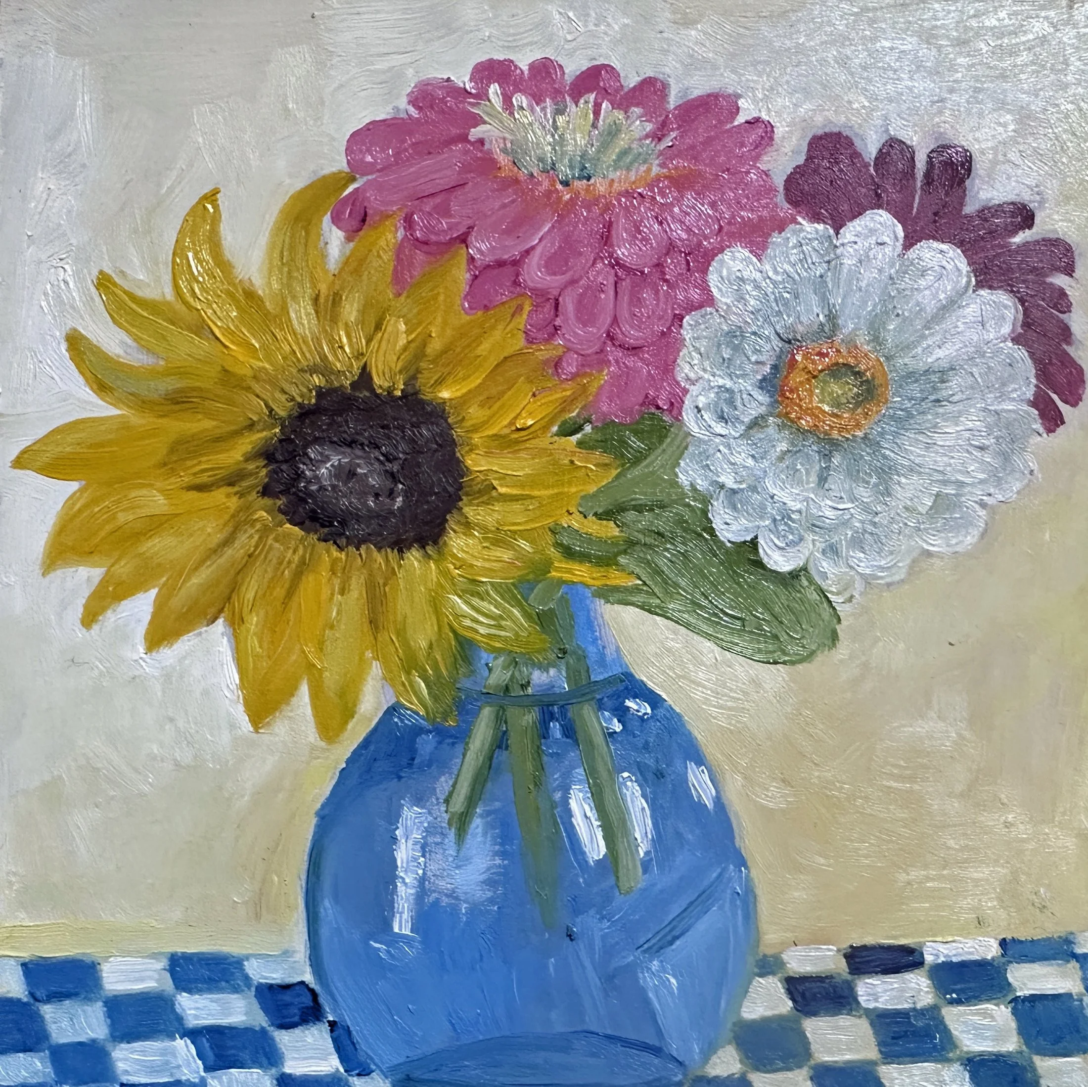 Small Bouquet, oil on boad, 6" x 6" 2026.jpg