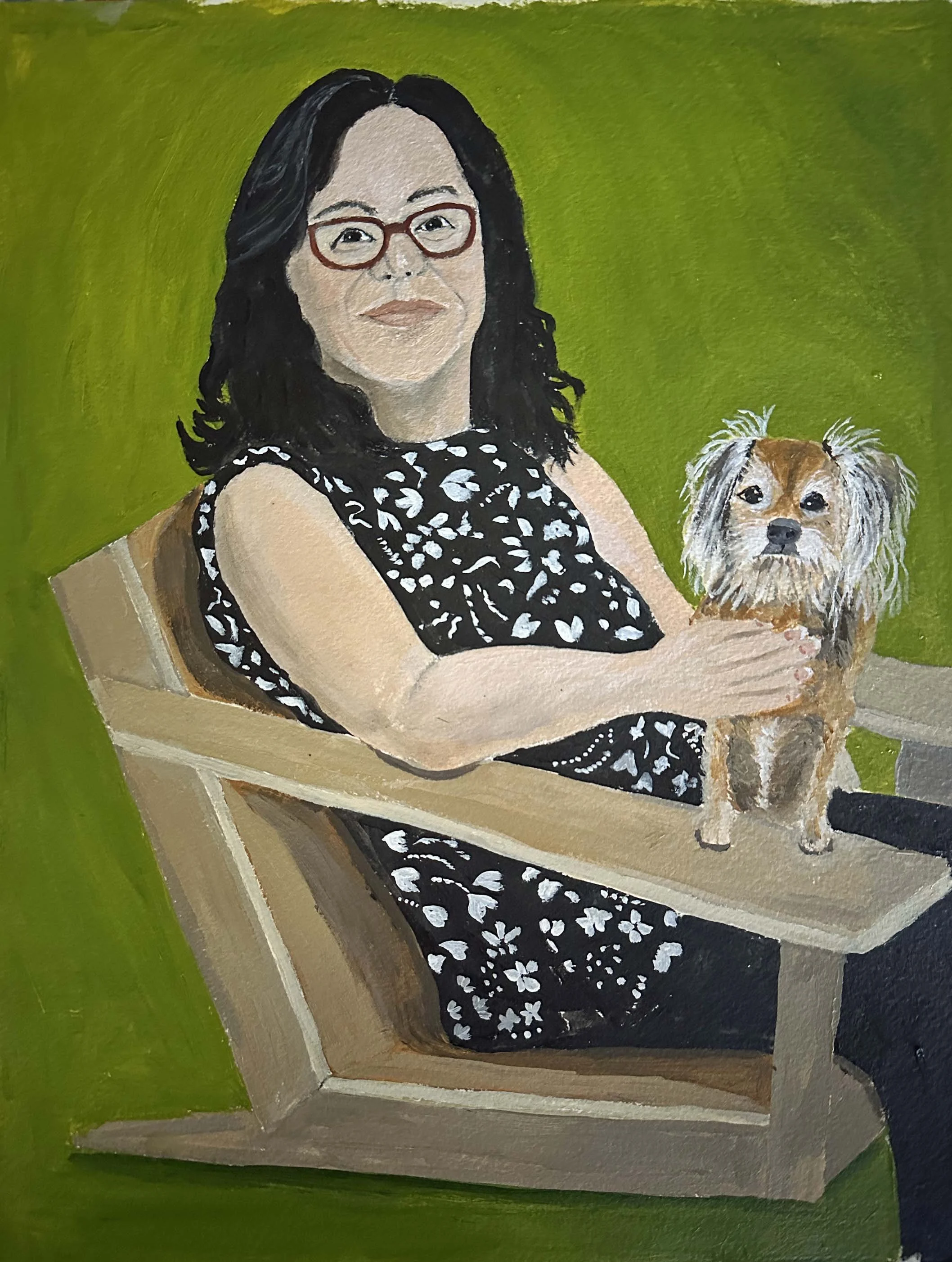 Joy, acrylic on paper 11" x 14" NFS