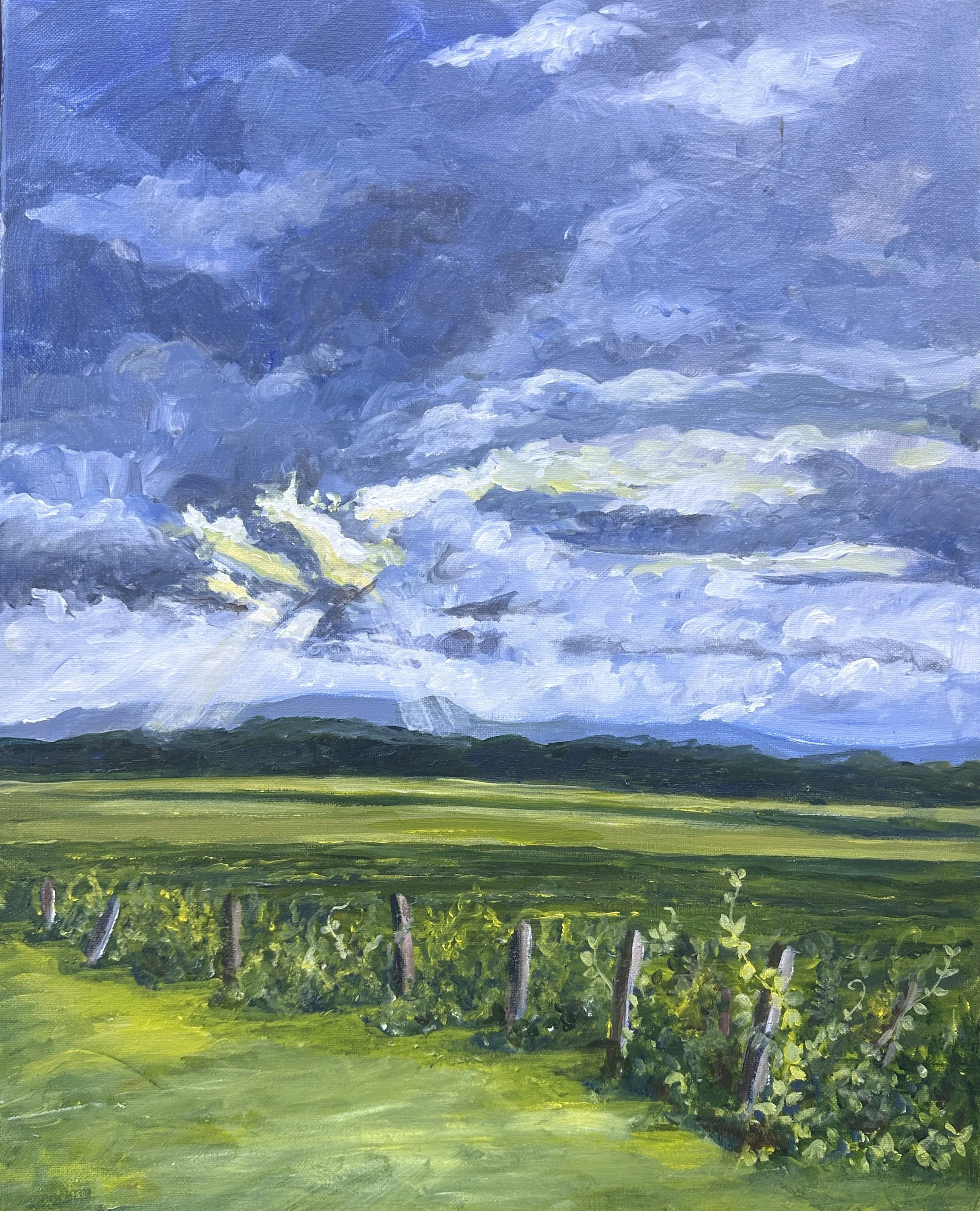 Hudson Valley Farm, acrylic on canvas 16" x 20".jpg