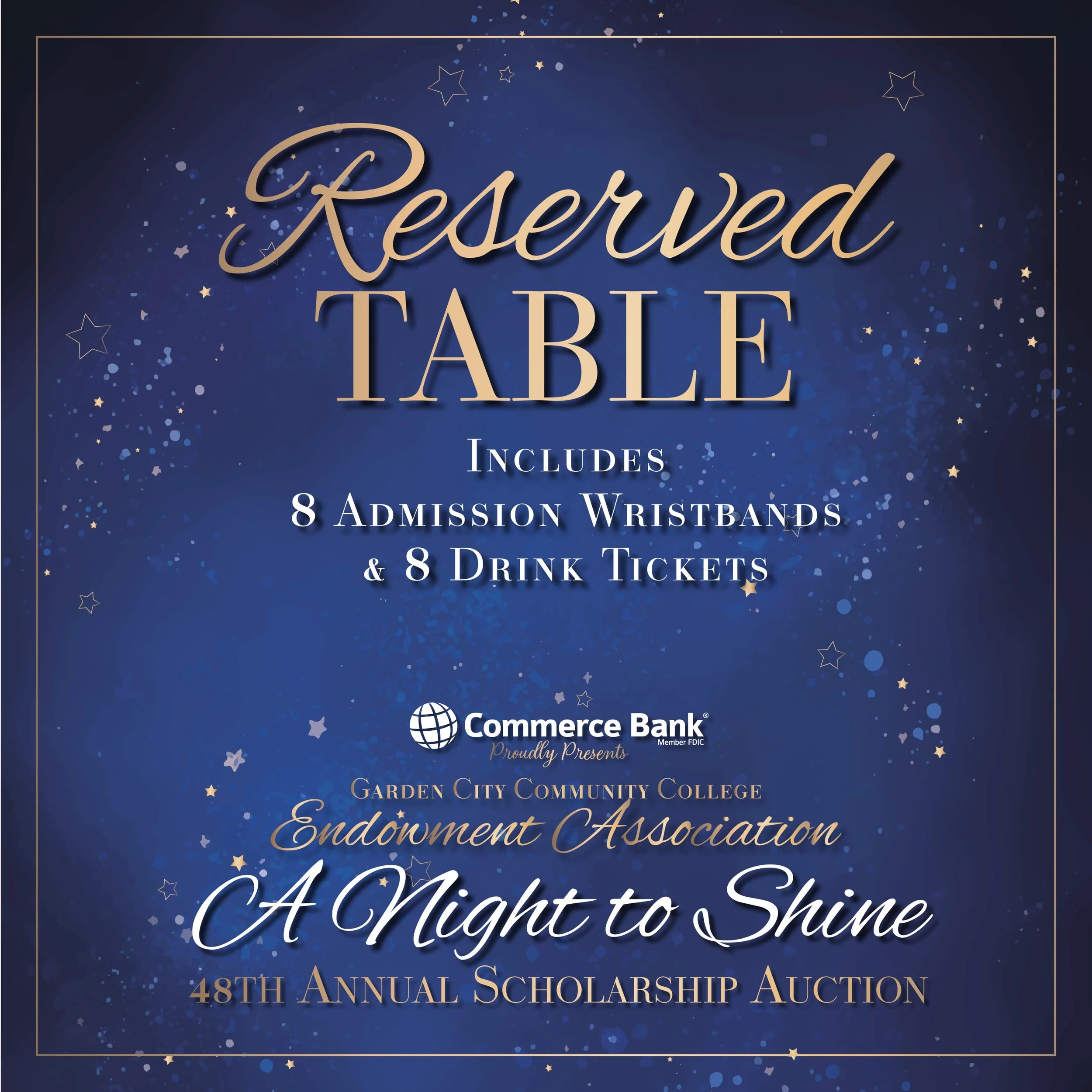 Reserved Table for 2026 Endowment Auction