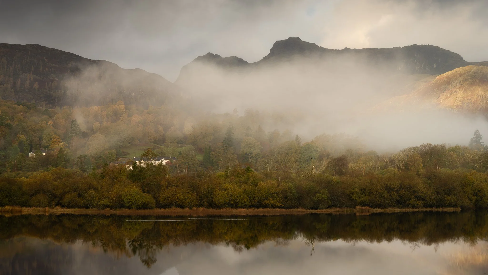 Elterwater and the Langdale Pikes - Lake District National Park