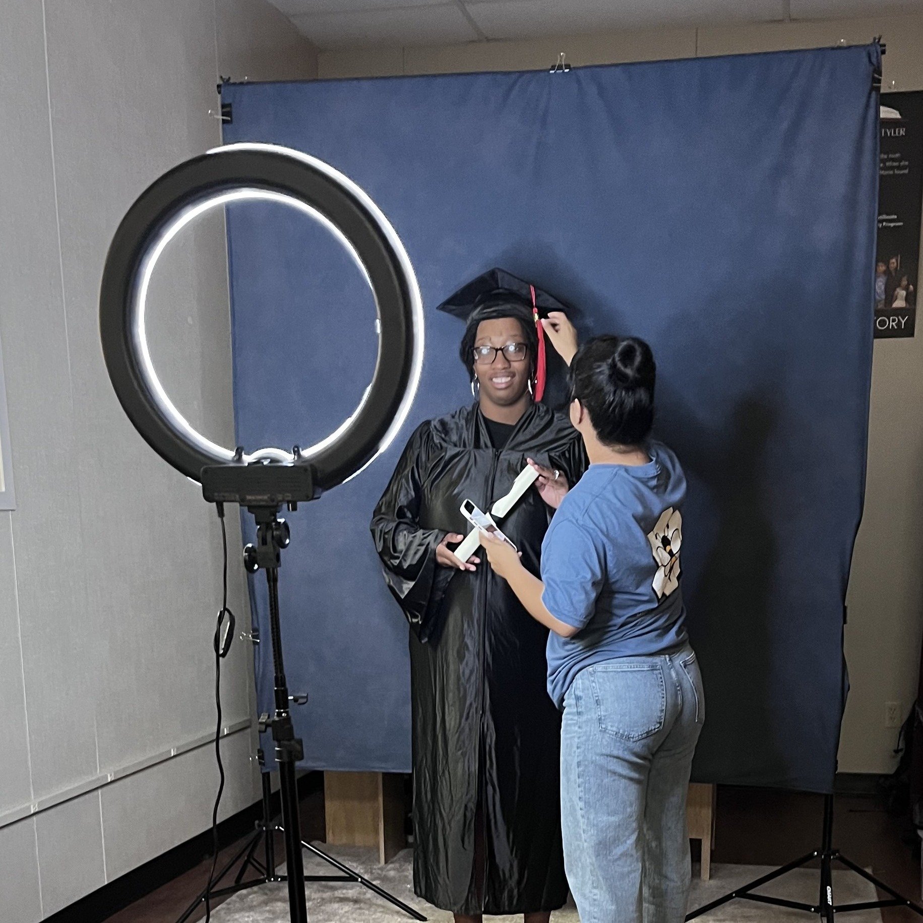 Graduation season is here! Our GED and Career Pathways graduates are gearing up for next week's big ceremony, picking up their caps and gowns, and our team is hosting photos for them! 🎓 But it's not just about the photos &ndash; we're also discussin