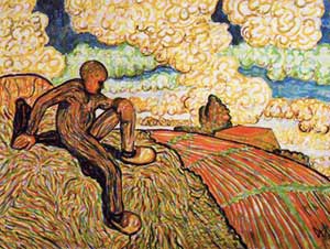 Wilhelm Morgner (1891-1917), Der Mann auf dem Hügel, 1911