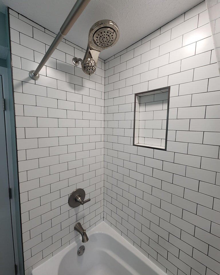 Here is a bathroom we recently completed in a 100+ year old house in St. Paul