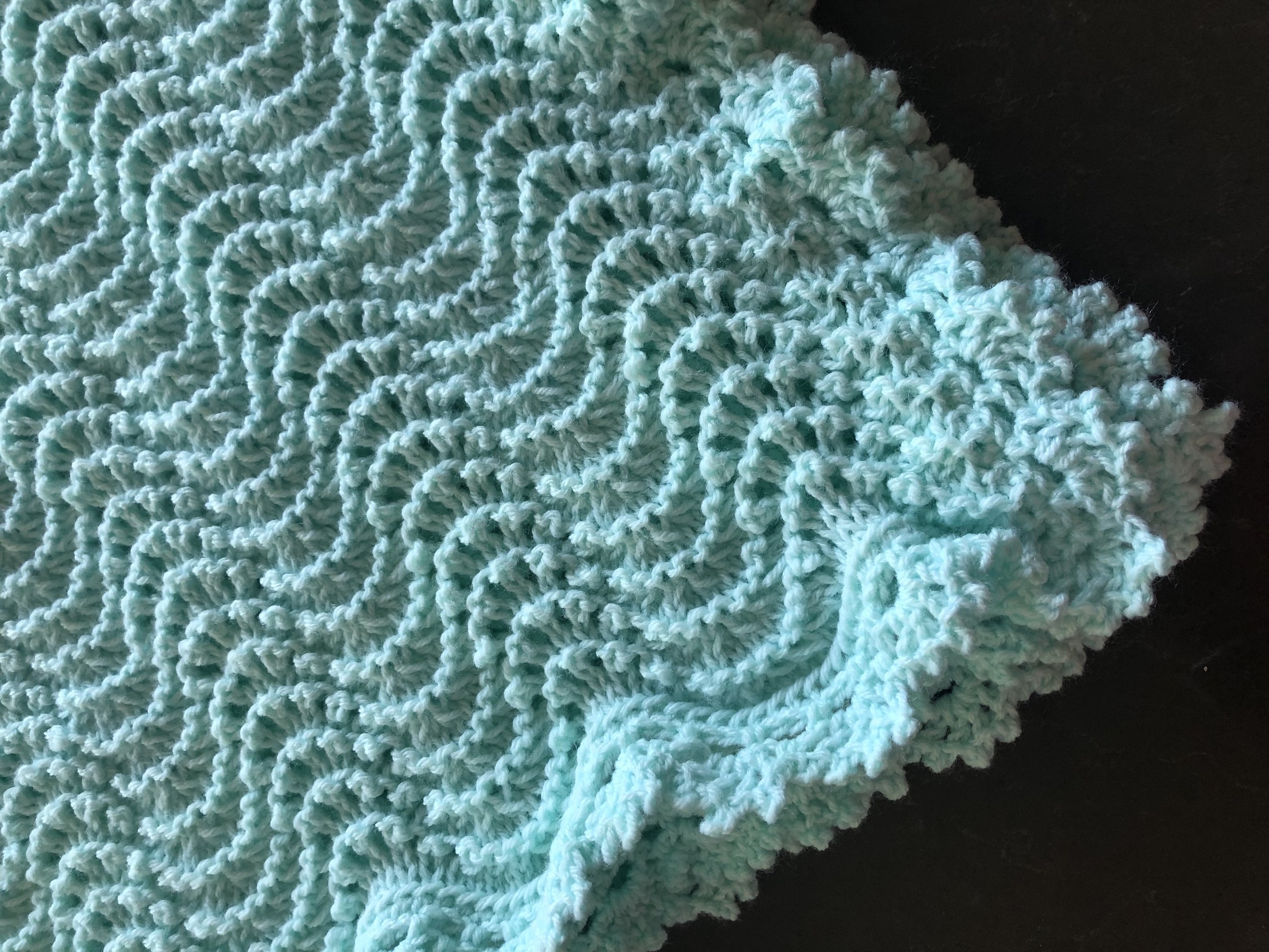 Item #E103 - Mint Green Knit Blanket