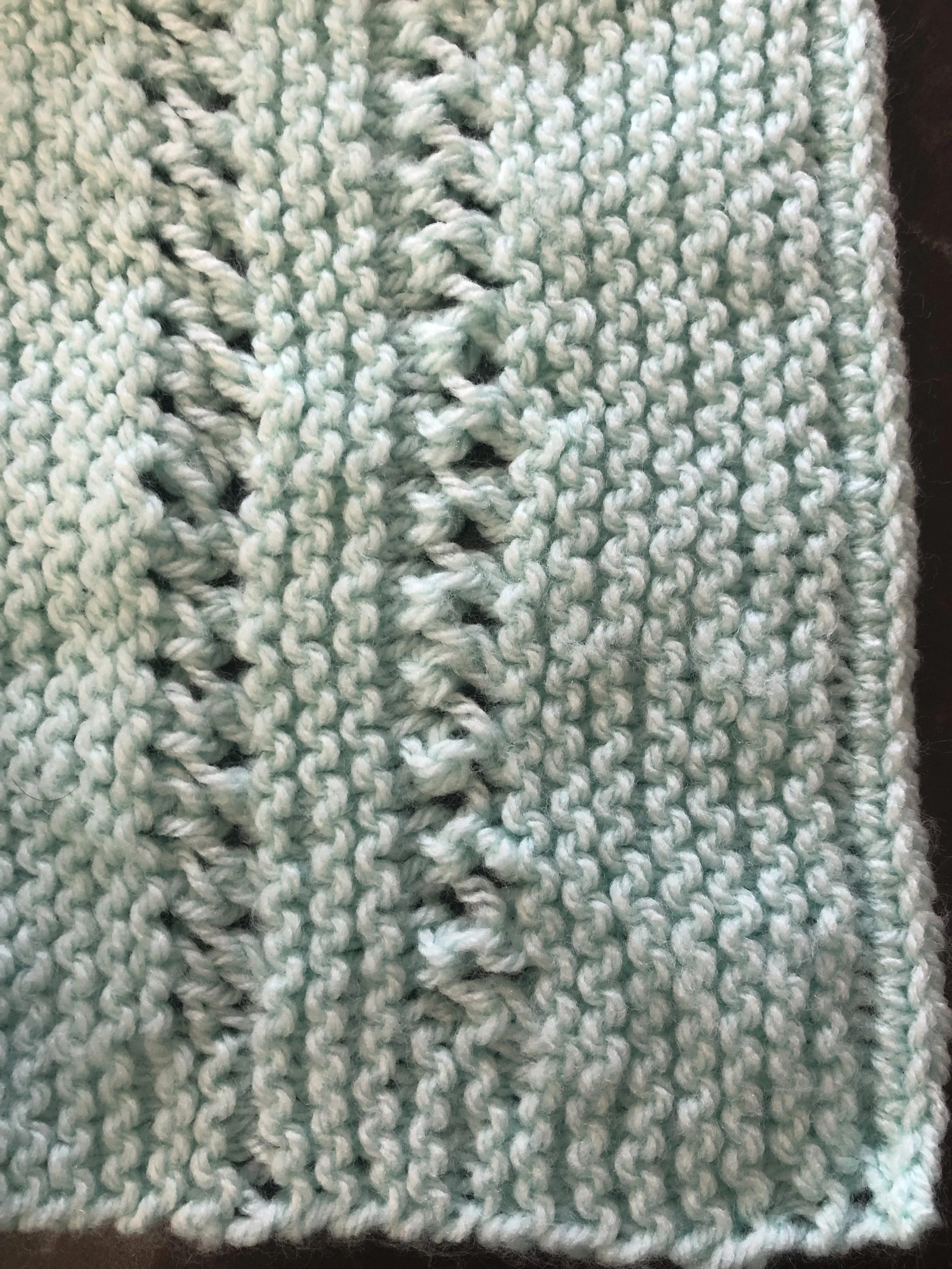 Item #E109 - Mint Green Knit Blanket