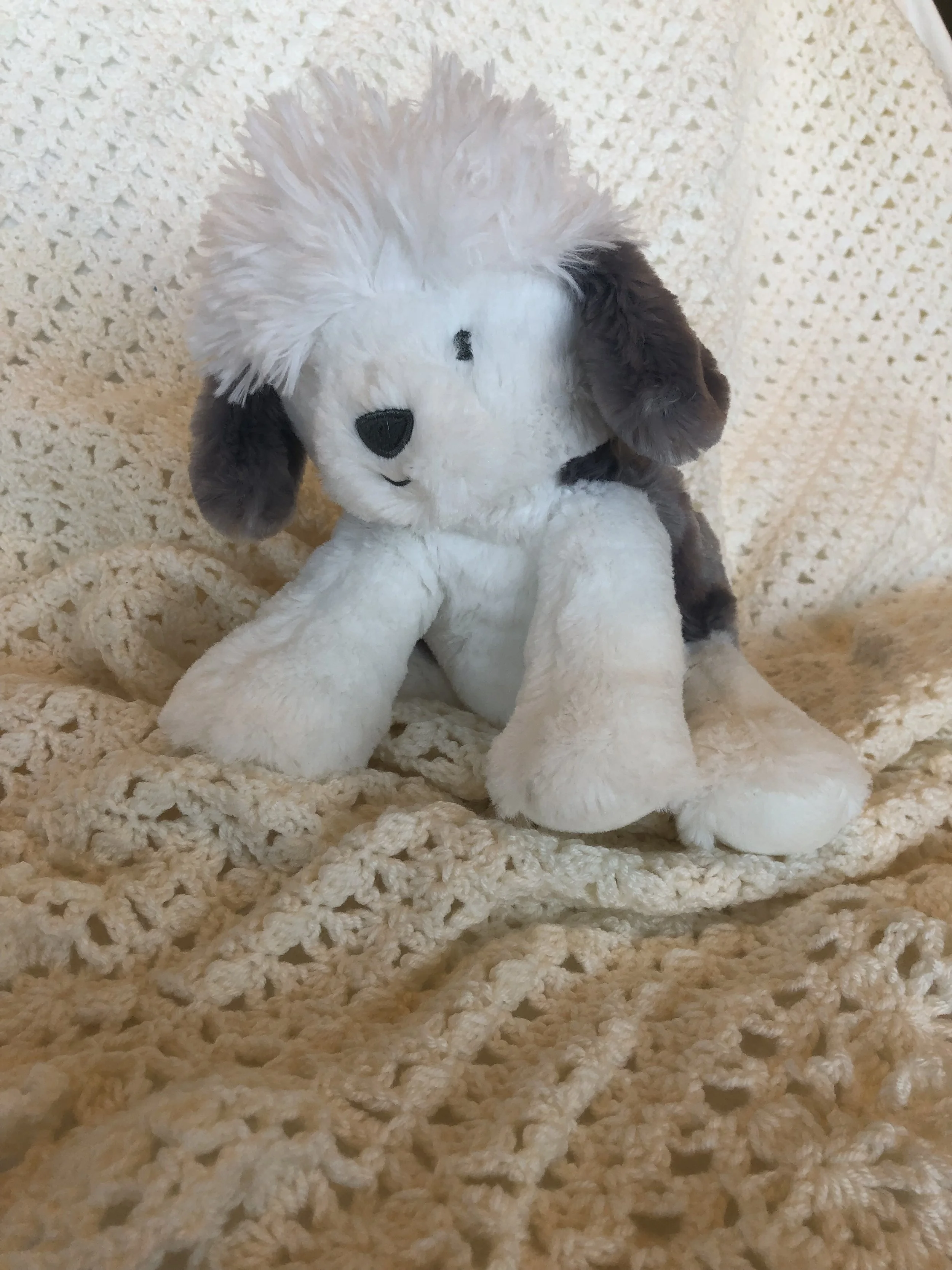 Item #E117 - Ivory Crochet Blanket