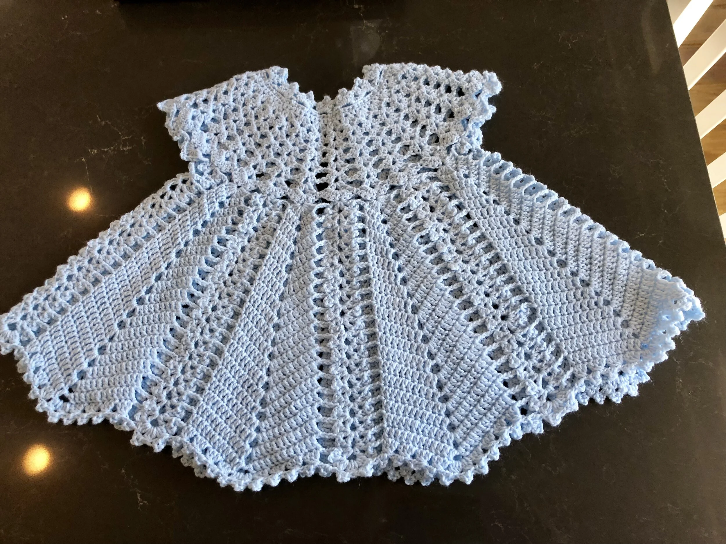 Item #C1051 - Blue Crochet Dress