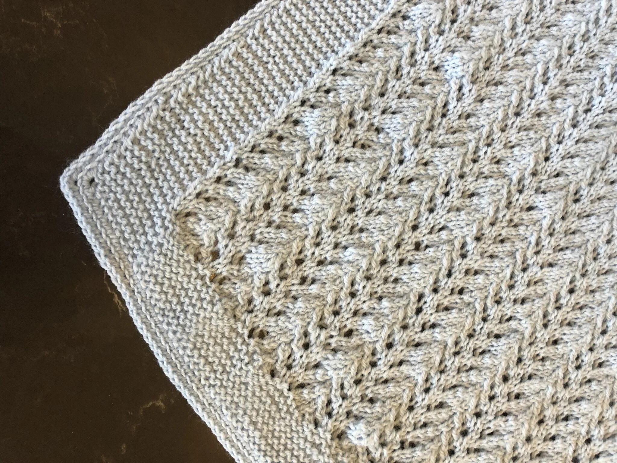 Item #E124 - Blue Knit Blanket