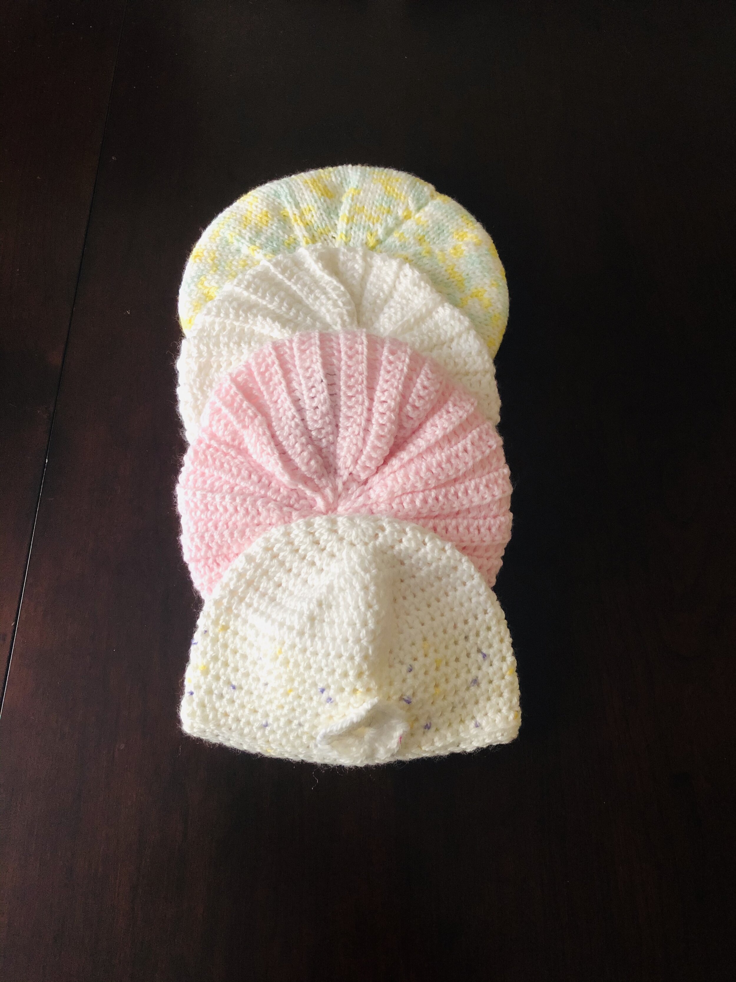 Item #E151 - Knit and Crochet Baby Hats
