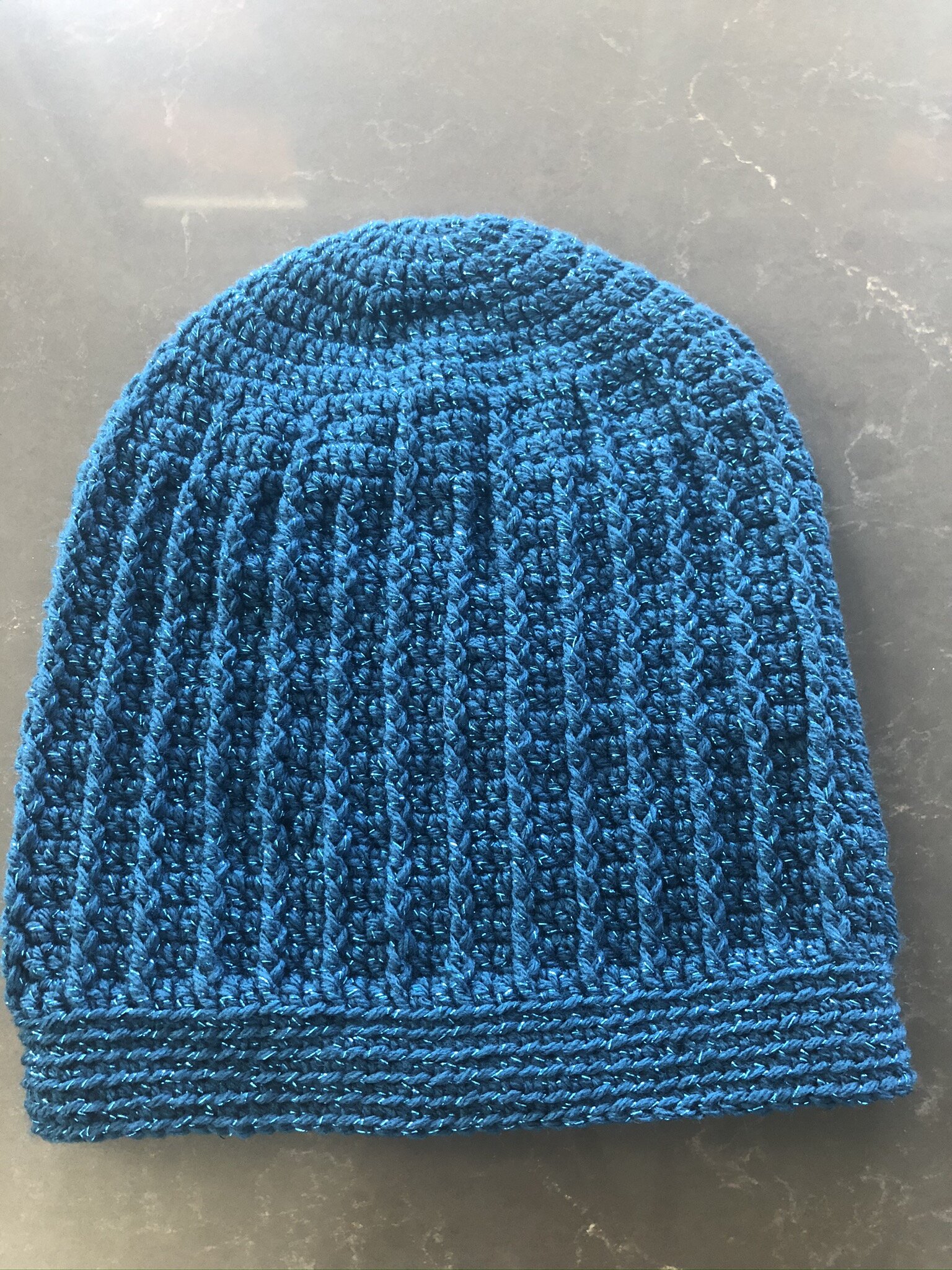 Item #C1057 - Turquoise Crochet Hat