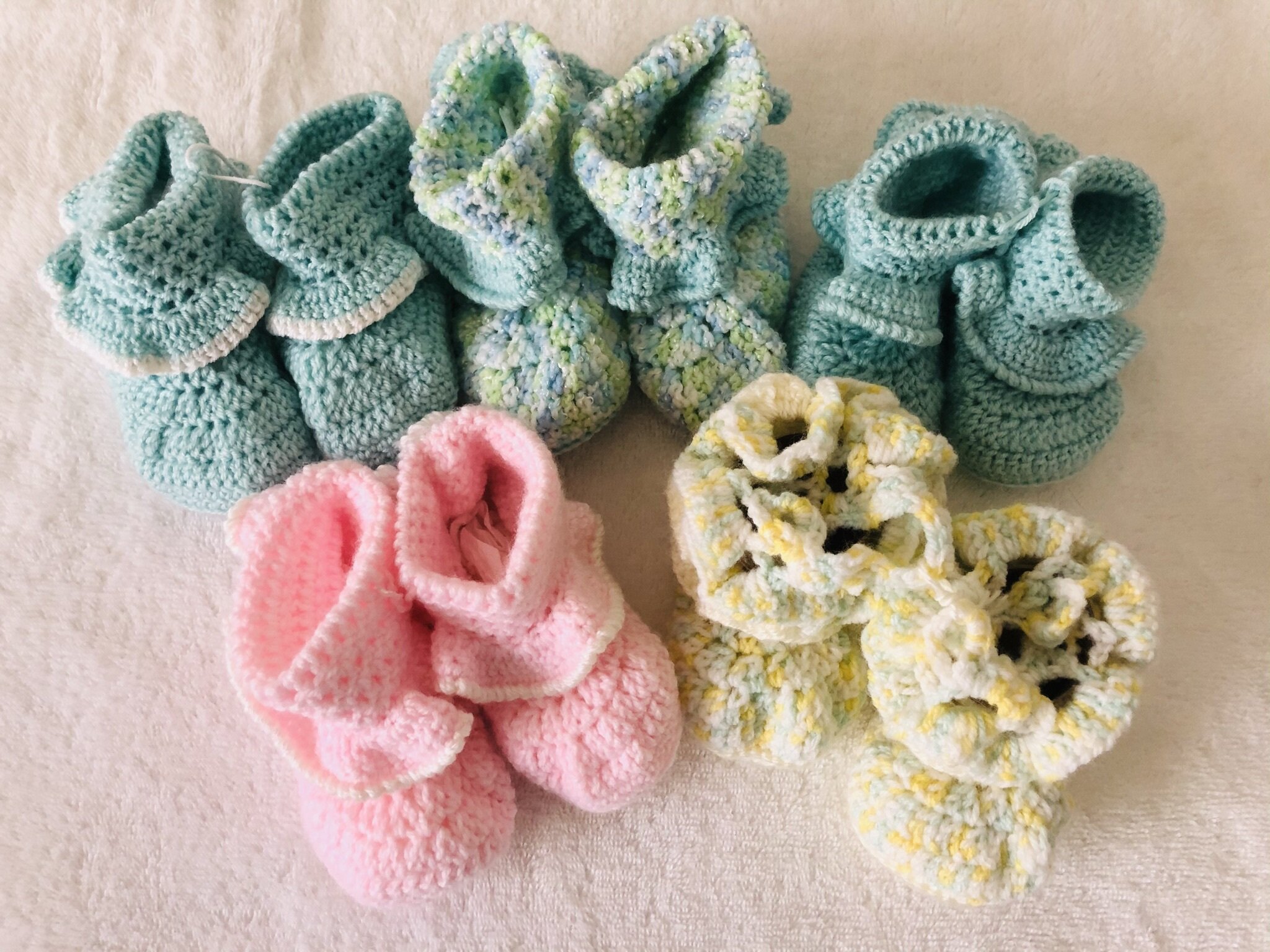 Item #E146 - Crochet Booties