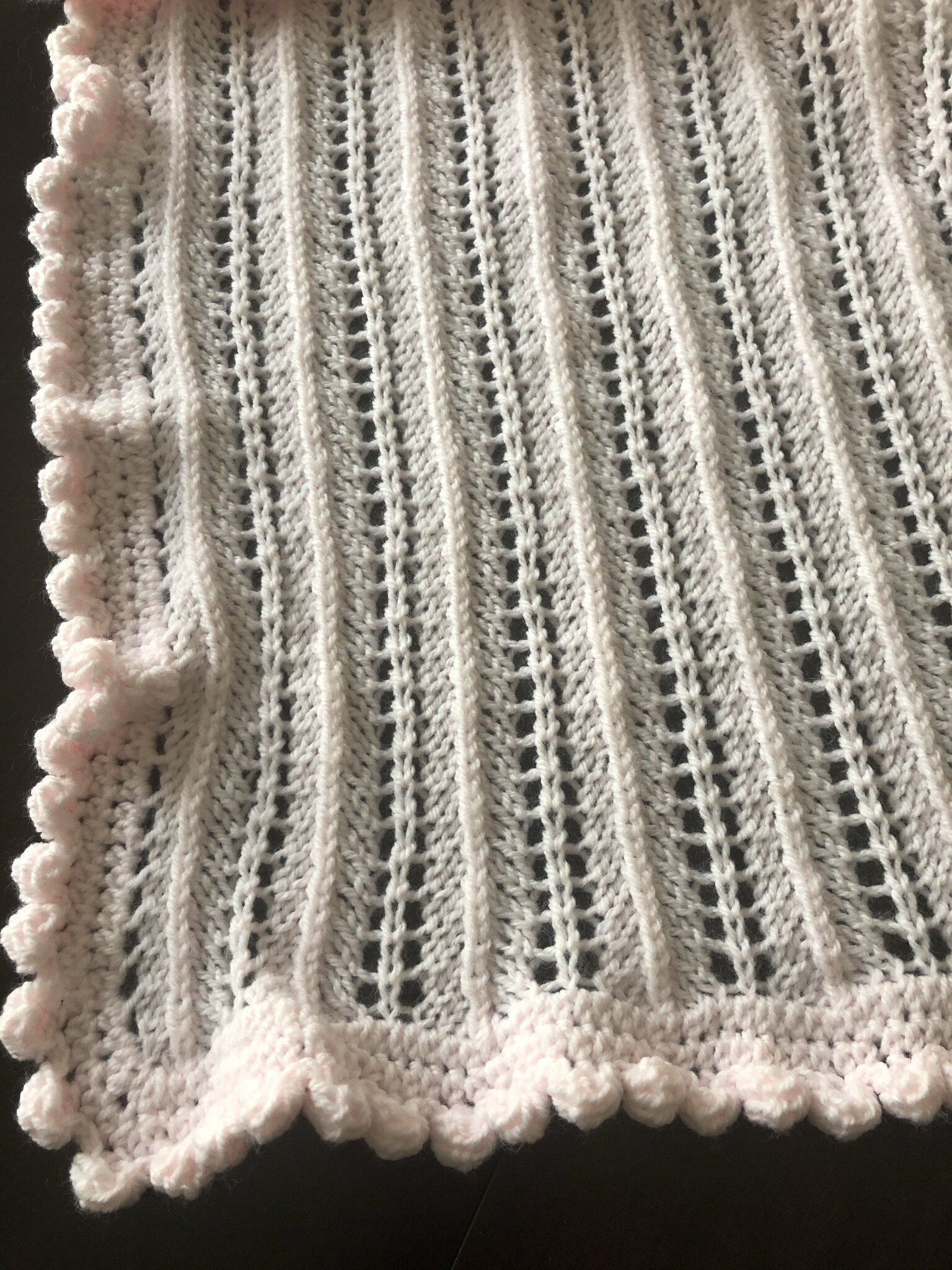 Item #E139 - Pink Knit Blanket
