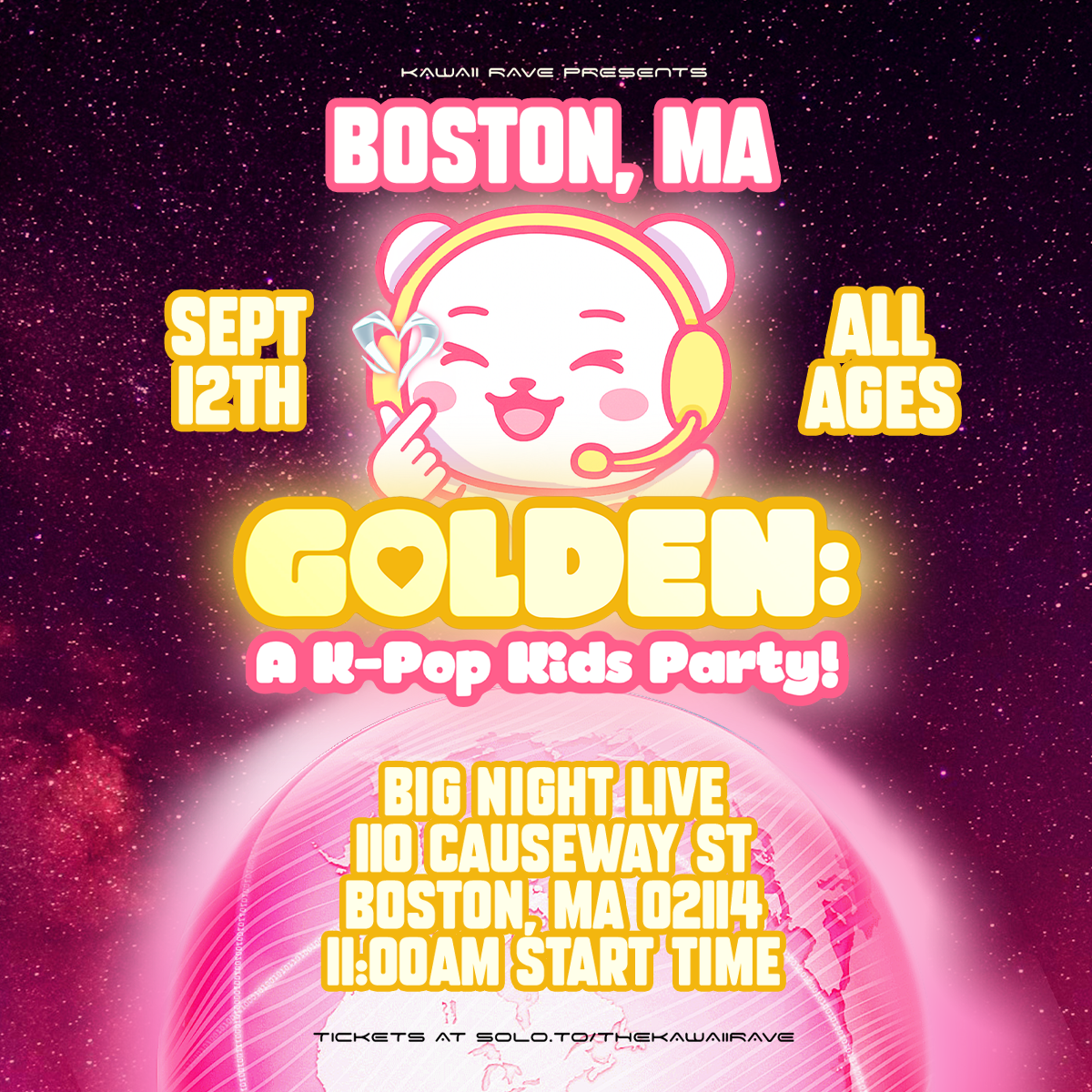  Golden: A K-Pop Kids Party at Big Night Live - September 12, 2026 - Boston, MA 