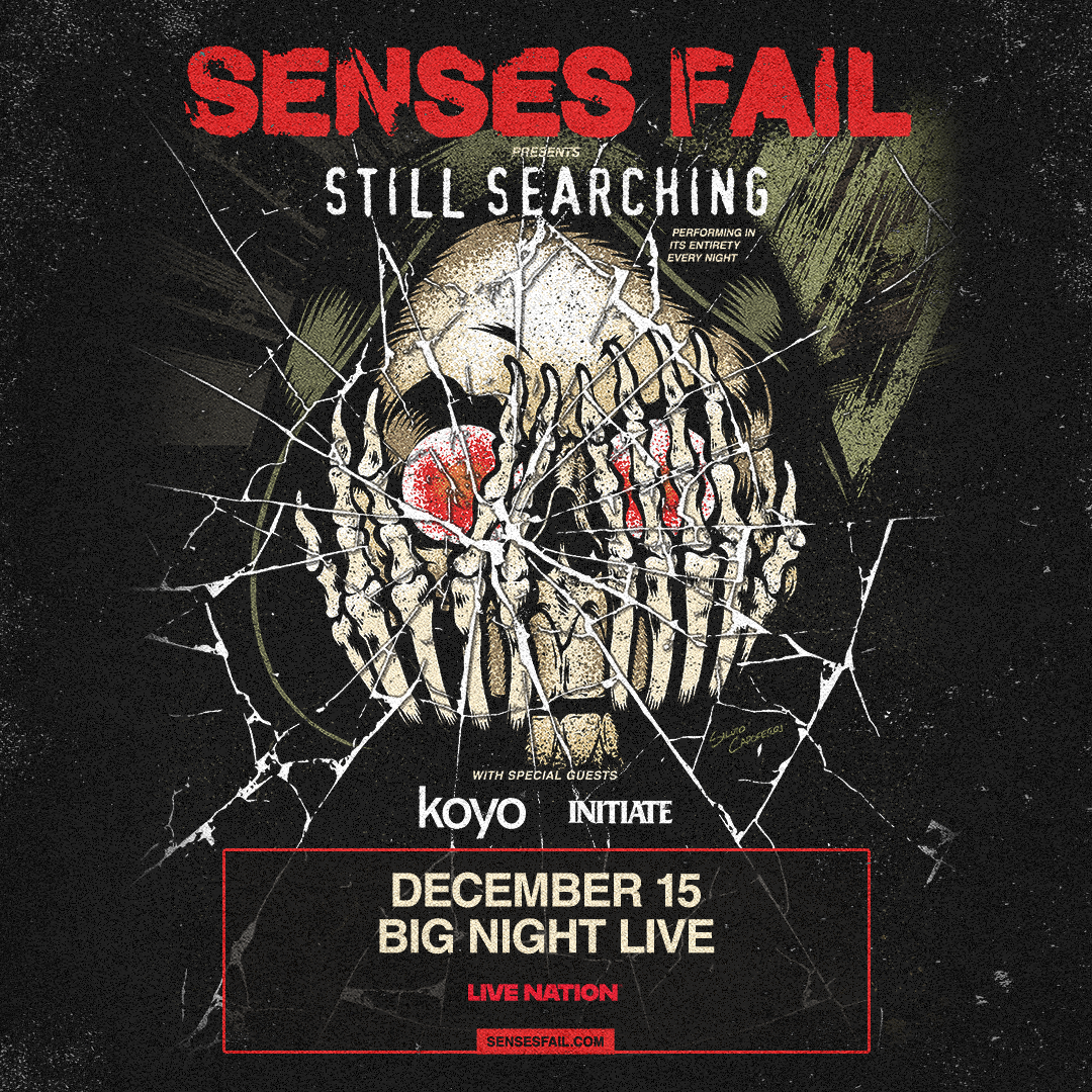  Senses Fail at Big Night Live - December 15, 2026 - Boston, MA 