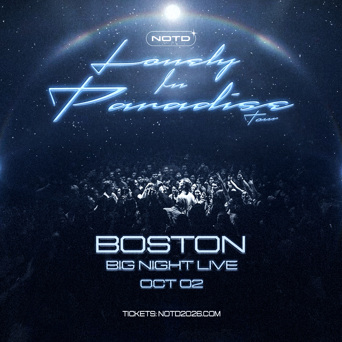  NOTD at Big Night Live - October 2, 2026 - Boston, MA 