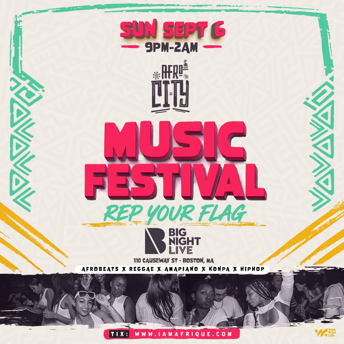  Afrocity Music Festival at Big Night Live - September 6, 2026 - Boston, MA 