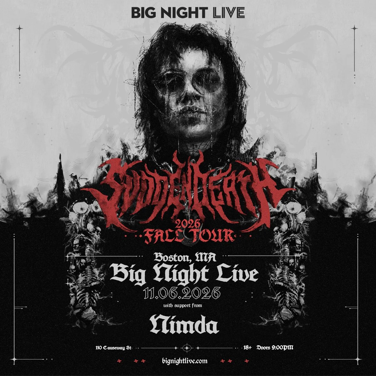  Svdden Death at Big Night Live - November 6, 2026 - Boston, MA 