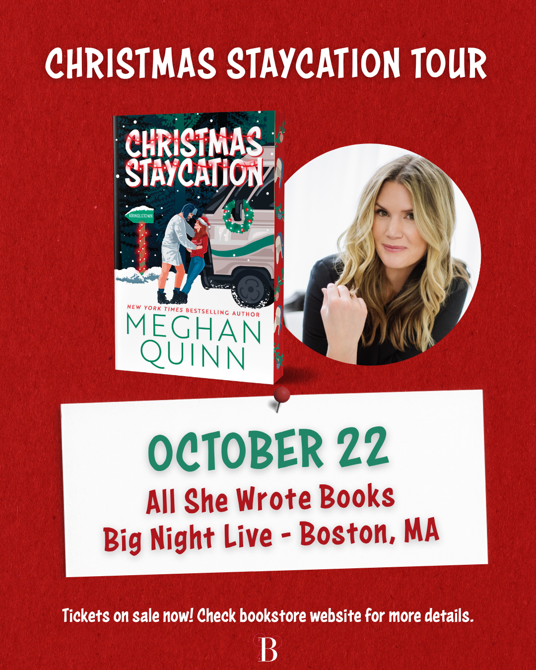  Meghann Quinn Book Club - October 22, 2026 - Boston, MA 