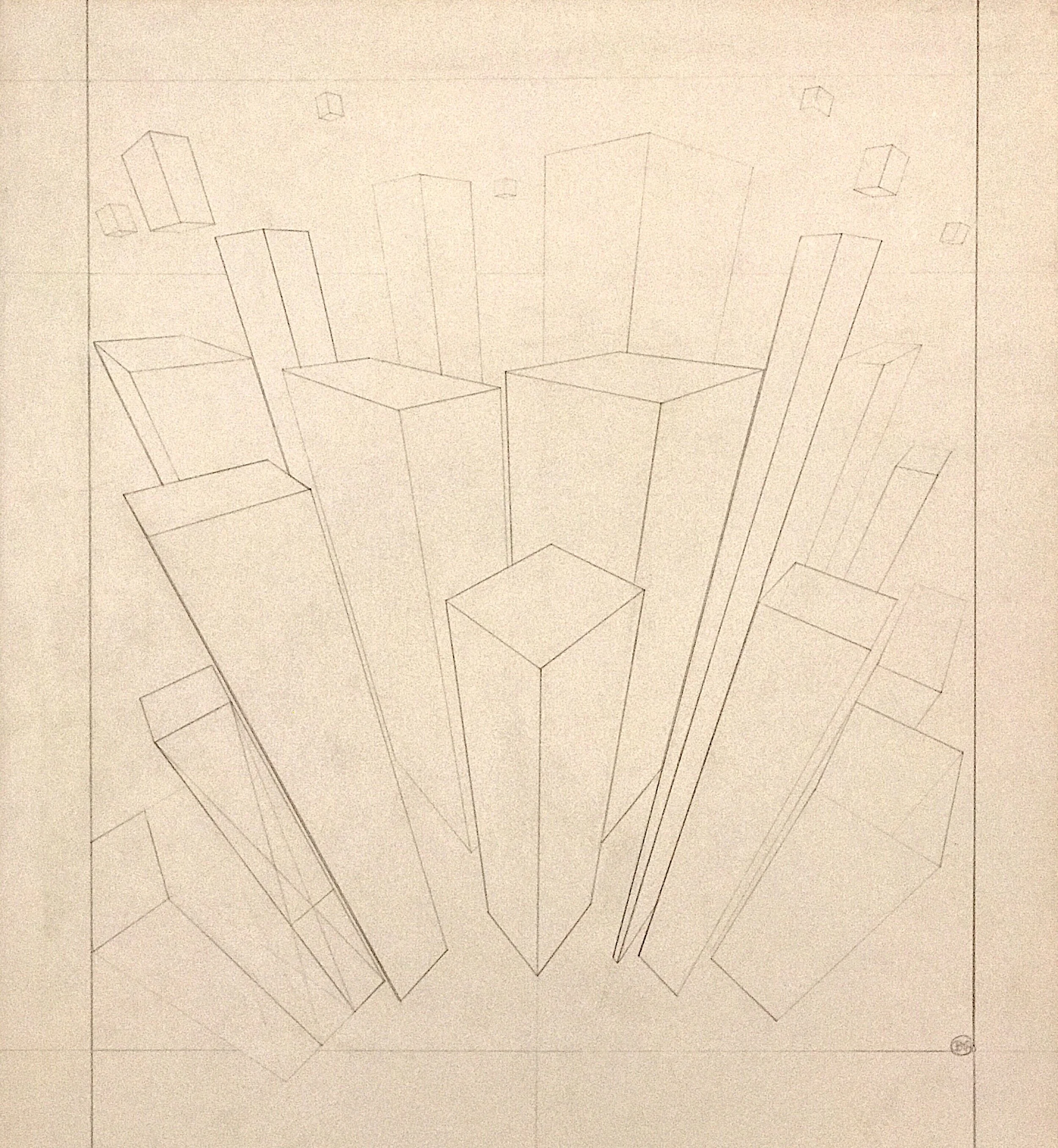 Three point perspective study