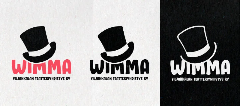 Logo variations for Wimma - Viljakkalan Teatteriyhdistys Ry